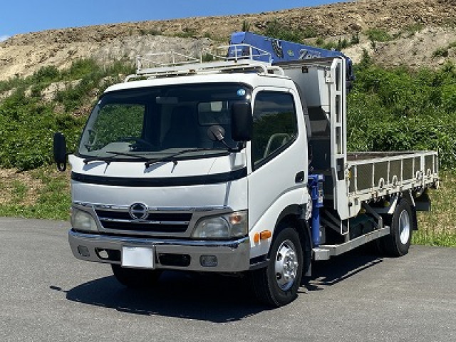 中古トラック 日野 デュトロ 小型クレーン付平ボディ