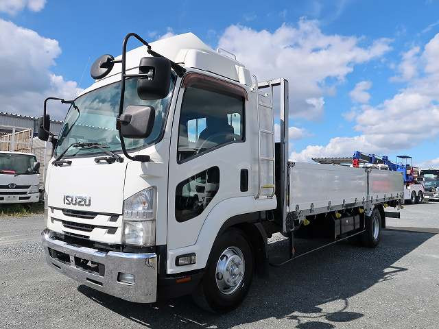 中古トラック いすゞ フォワード 中型平ボディアルミブロック