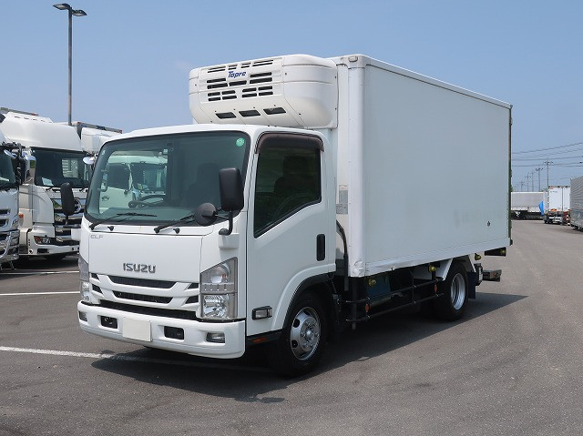 [Vehicles for lease rental only] 2018 model Isuzu Elf 3t refrigerated van, wide long, storage PG, Topre-made -5 degree setting, lashing rail 2-stage, 150 horsepower [Semi-medium-sized license compatible *Excluding 5t limited]