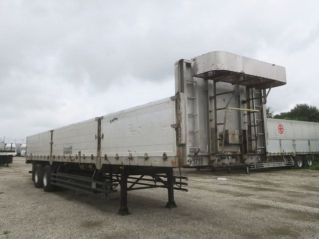 中古トラック 日本フルハーフアルミブロック平トレーラー ＃2