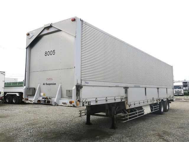 [Vehicle for lease rental only] 2004 model Nippon Trex 2-axle stepped wing trailer, 13m body, maximum load capacity 20.3t, lift axle 