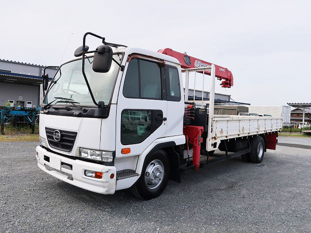 中古トラック UDトラックス コンドル 中型クレーン付平ボディ