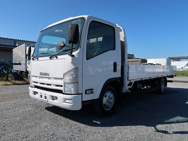 [Vehicles for lease only] 2014 Isuzu Elf, small flatbed aluminum block, 1.85t load capacity, wide and extra long, low floor, 150 horsepower