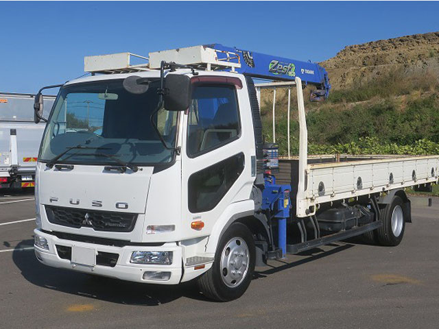中古トラック 三菱ふそう ファイター 中型クレーン付平ボディ
