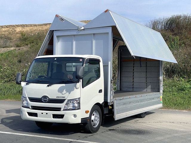 日野、デュトロ、アルミウィング／幌ウィング、TKG-XZU720M・中古