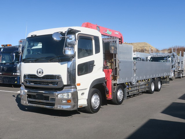 中古トラック UDトラックスクレーン付平ボディ ＃3