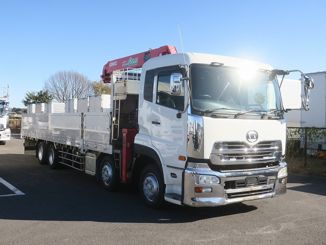 中古トラック UDトラックスクレーン付平ボディ #4