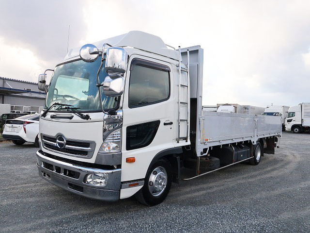 2014 Hino Ranger, medium-sized flatbed aluminum block, 6200 wide, rear air suspension, 240 horsepower