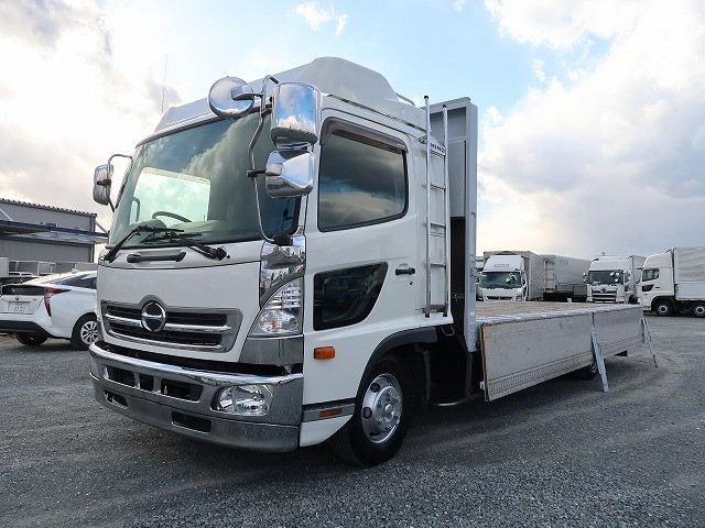 中古トラック 日野 レンジャー 中型平ボディアルミブロック