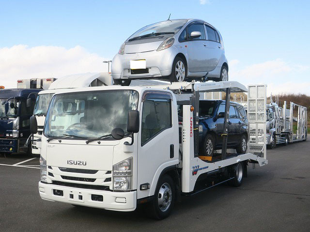 中古トラック いすゞ2台積み車載車 #7