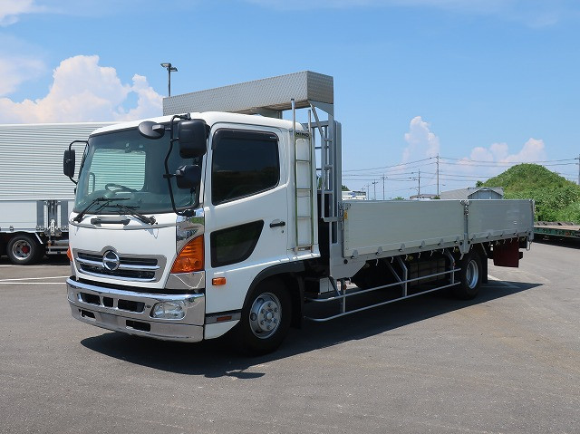 [Vehicles for lease rental only] 2012 model Hino Ranger Medium-sized flatbed body Aluminum block 5-way opening 6200 wide 240 horsepower ★Safety inspection package installed! ★