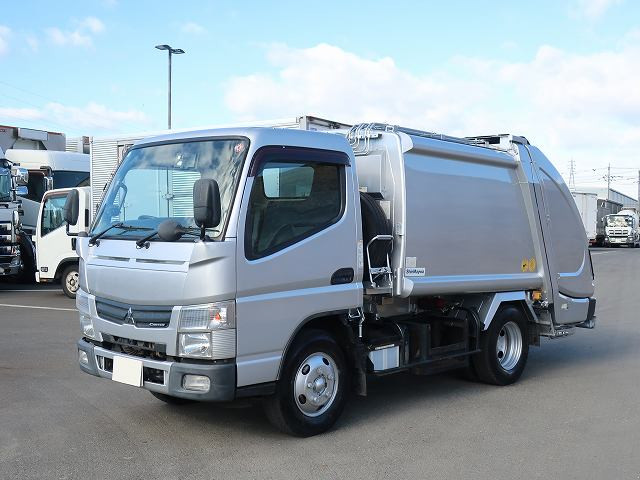 [Vehicles for lease rental only] 2013 Mitsubishi Fuso Canter 2t packer truck, Shinmaywa G-PX, press type, capacity 4.3m3, 150hp [Semi-medium-sized license required *Excluding 5t limit]
