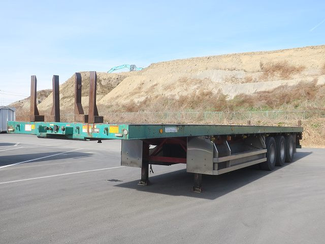 [Vehicles for lease only] 2006 model Nippon Trex 3-axle chopping board semi-trailer, 12m body, maximum load 28.6t 