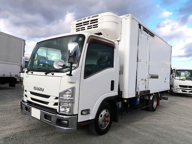 2016 Isuzu Elf 2t refrigerated van, wide and long, storage PG, Topre, -30 degree setting, standby, cooling curtain, left sliding door, 2 lashing rails, full low floor, 150 horsepower 