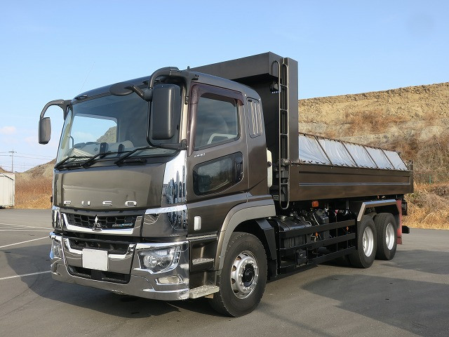 2018 Mitsubishi Fuso Super Great 22-ton long dump truck with ShinMaywa 6500 body and two differentials 
