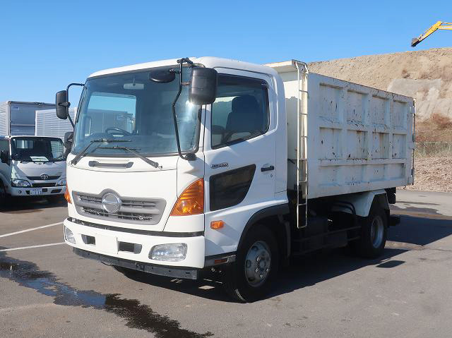 [Vehicles for lease rental only] 2013 model Hino Ranger Medium-sized deep dump truck Shinmaywa No soil or sand allowed 