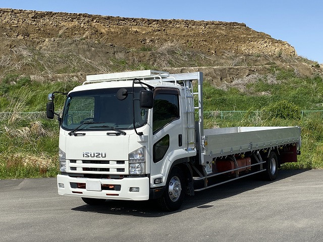 [Vehicles for lease rental only] 2014 model Isuzu Forward, medium-sized flat body, aluminum block, 7200 standard