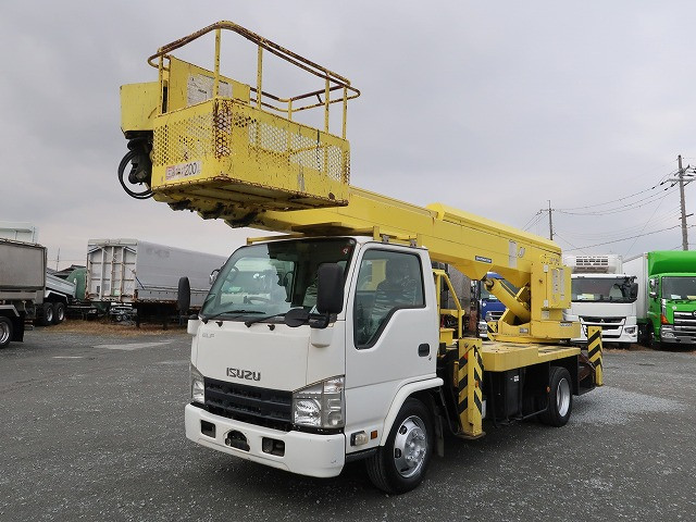 [Vehicles exclusively for lease rental] 2012 model Isuzu Elf small high-altitude work vehicle Aichi SS12A Maximum ground clearance 22.1m [Semi-medium-sized license compatible *Excluding 5t limited]