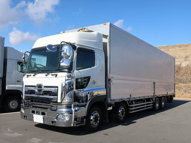[Vehicles for lease rental only] 2016 Hino Profia, large aluminum wing, 4-axle low floor, high roof, retarder, aluminum wheels