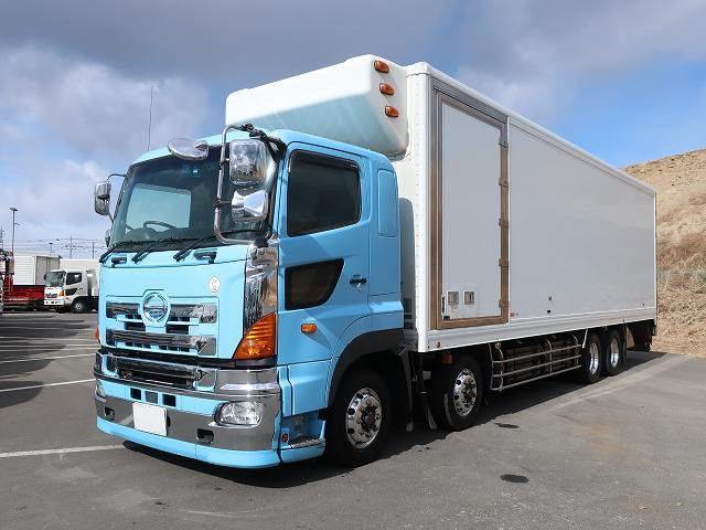 [Vehicles for lease rental only] 2016 Hino Profia large refrigerated van, 4-axle low floor, manufactured by Mitsubishi Heavy Industries, -35 degree setting, 2-layer, left side door, retarder, sub-engine, Keystone, jolder 4-row