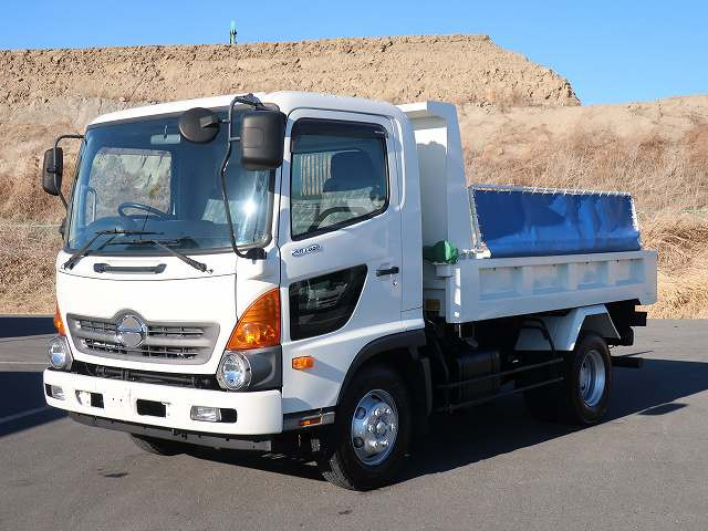 [Lease vehicle] 2016 Hino Ranger medium-sized dump truck, Far East electric cobo lane  