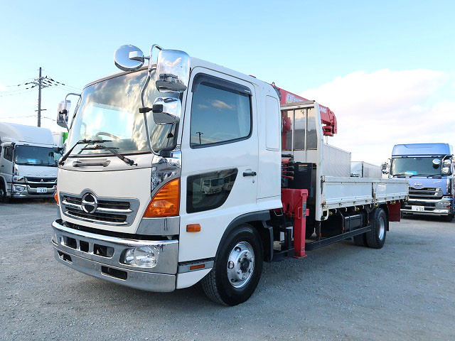 中古トラック 日野クレーン付平ボディ #5