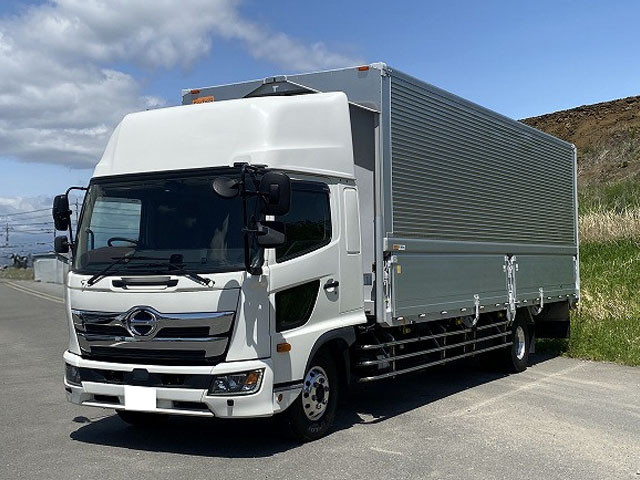 [Vehicles for lease rental only] Reiwa 1 model Hino Ranger Medium-sized aluminum wing 7200 wide Rear air suspension High roof