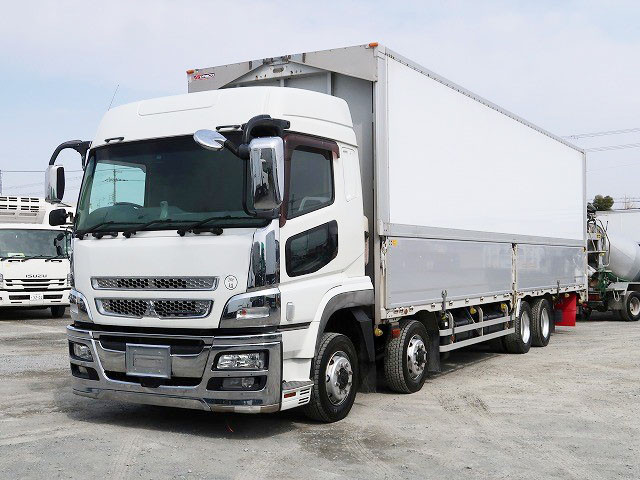 2017 Mitsubishi Fuso Super Great, large aluminum wing, 4-axle low floor, high roof, 420 horsepower 