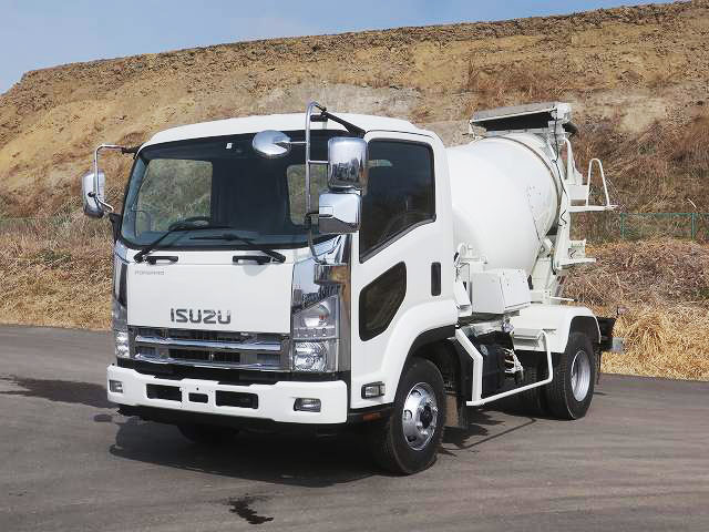 中古トラック いすゞコンクリートミキサー車
