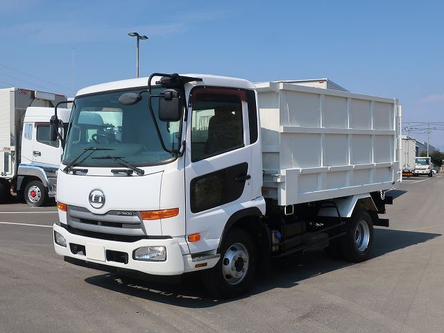 [Vehicles for lease rental only] 2012 UD Trucks Condor Medium-sized deep dump truck Shinmaywa No soil/sand specification 
