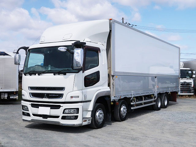 [Vehicles for lease rental only] Mitsubishi Fuso Super Great 2016 model, large aluminum wing, 4-axle low floor 