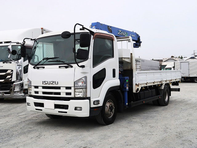 2012 Isuzu Forward Medium-sized crane with flatbed 5100 standard Tadano 4-speed radio-controlled hook-in 