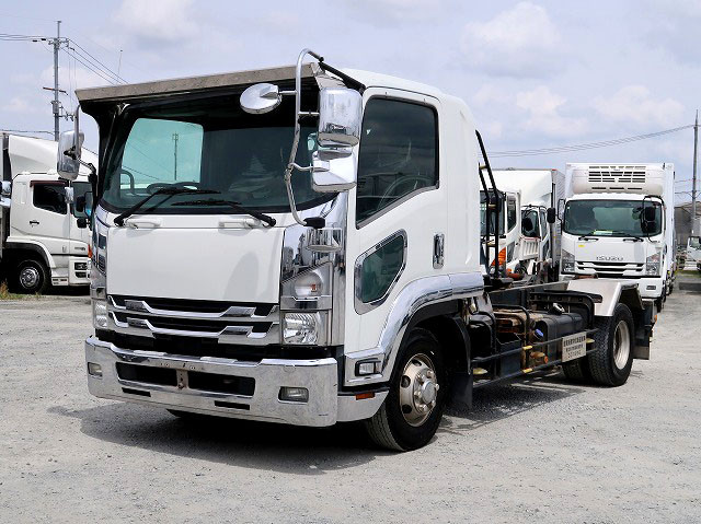 2018 Isuzu Forward Medium-sized arm roll Shinmaywa Twin Hoist Aluminum wheels