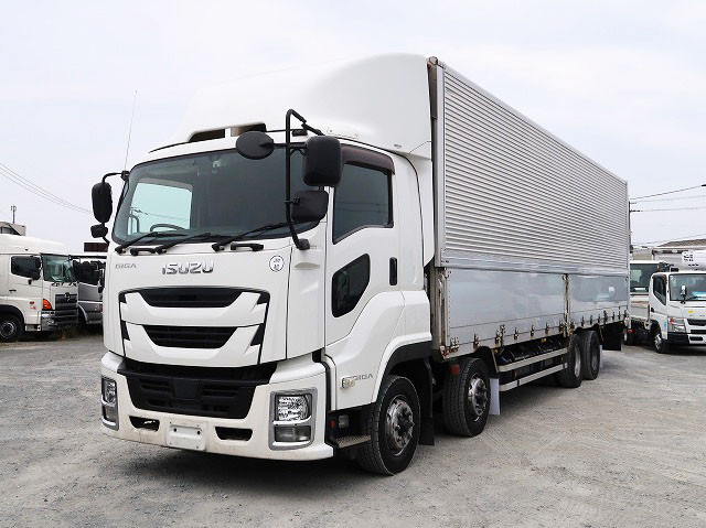 [Vehicle for lease rental only] 2017 model Isuzu Giga large aluminum wing 4-axle low floor retarder 