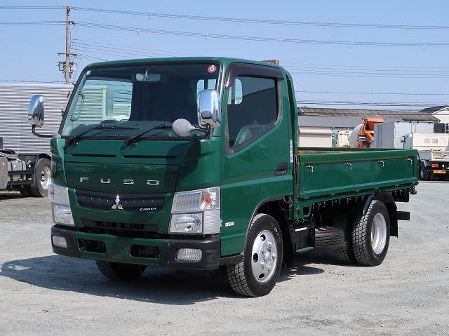 [Vehicles for lease rental only] 2012 Mitsubishi Fuso Canter, small flatbed, 1.5t loading capacity, standard short, 150hp [Semi-medium-sized (5t only) license compatible *Old standard license OK]