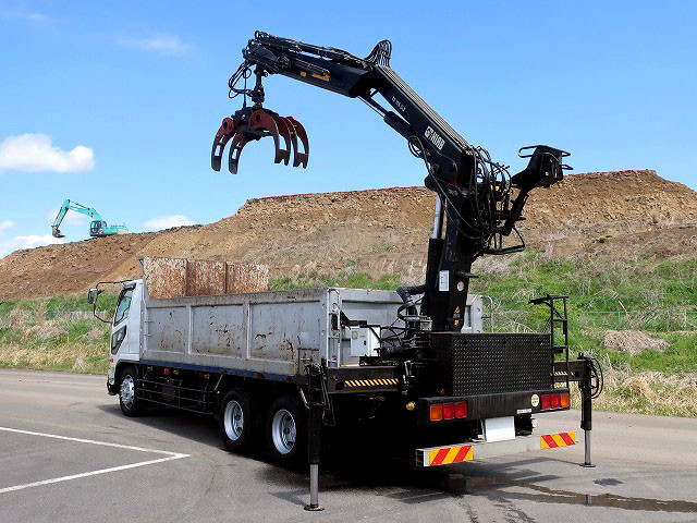 中古トラック 三菱ふそうグラップル付スクラップ運搬車 ＃3