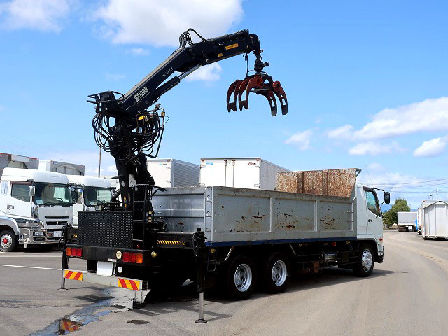 中古トラック 三菱ふそう ファイター 増トン ヒアブ付きスクラップ運搬車