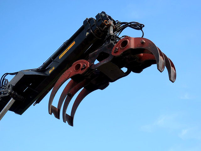 中古トラック 三菱ふそうグラップル付スクラップ運搬車 ＃7