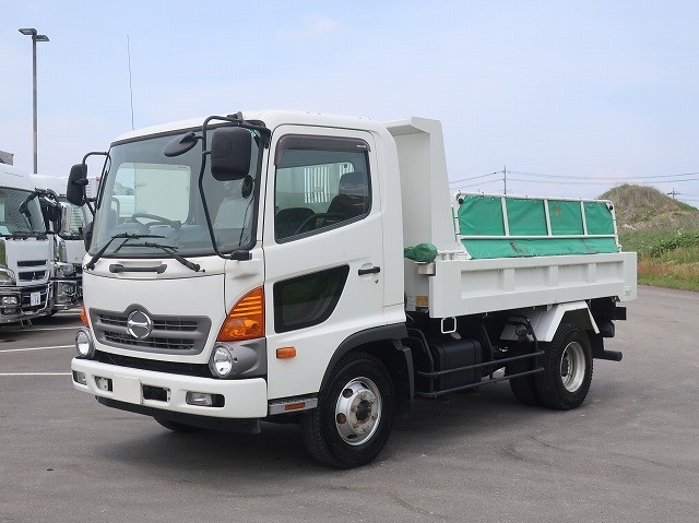 [Vehicles for lease rental only] Hino Ranger Medium-sized dump truck Far East L-gate Electric cobo lane 