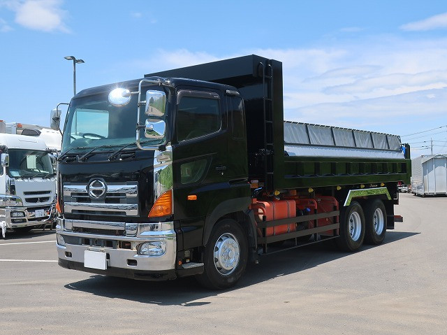 [Lease Rental Vehicle] 2013 Hino Profia 22-ton Long Dump Truck, ShinMaywa 6500 Body, 2 Differentials, 380 HP