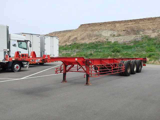 中古トレーラー 日本トレクス 3軸 40FT海コンシャーシ