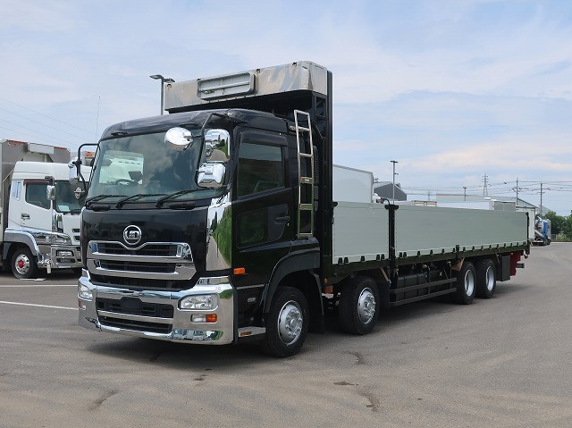 2016 UD Trucks Quon Large Flatbed Aluminum Block 9600 Body 4-Axle Low-Floor Retarder