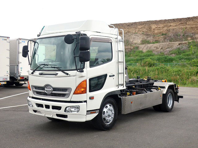 【リースレンタル専用車両】平成19年式 日野 レンジャー 増トンアームロール 極東 積載7.9t