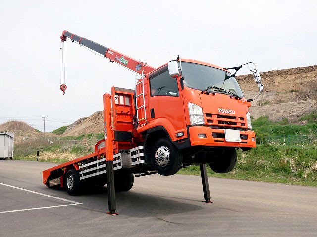 中古トラック いすゞクレーン付セルフローダー ＃2