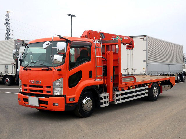 中古トラック いすゞクレーン付セルフローダー ＃5
