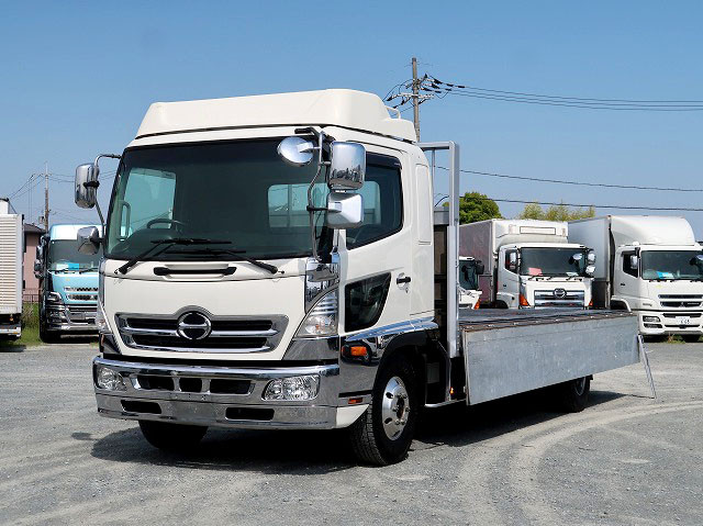 中古トラック 日野 レンジャー 中型平ボディアルミブロック
