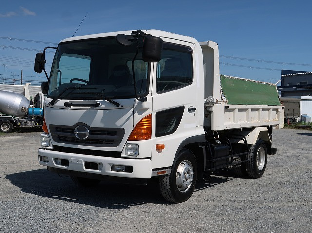 【リースレンタル専用車両】平成26年式 日野 レンジャー 中型ダンプ 新明和 電動コボレーン