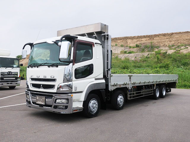 2012 Mitsubishi Fuso Super Great Large flat body aluminum block 5-way opening 9500 body 4-axle low floor 