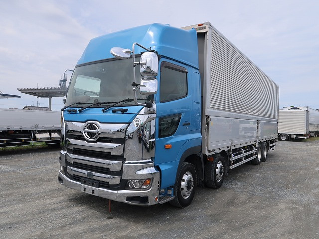 [Vehicles for lease rental only] Reiwa 2 model Hino Profia, large aluminum wing, 4-axle low floor, high roof, retarder, 380 horsepower, aluminum wheels