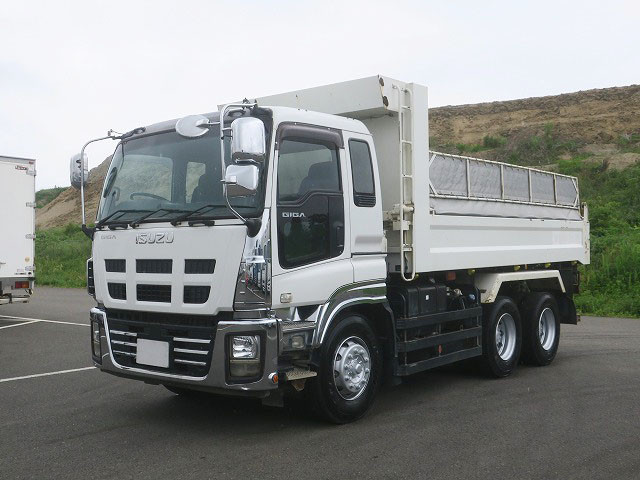 [Vehicles for lease rental only] 2014 model Isuzu Giga large dump truck, Shinmaywa 5300 body, 2 differentials, 380 horsepower 